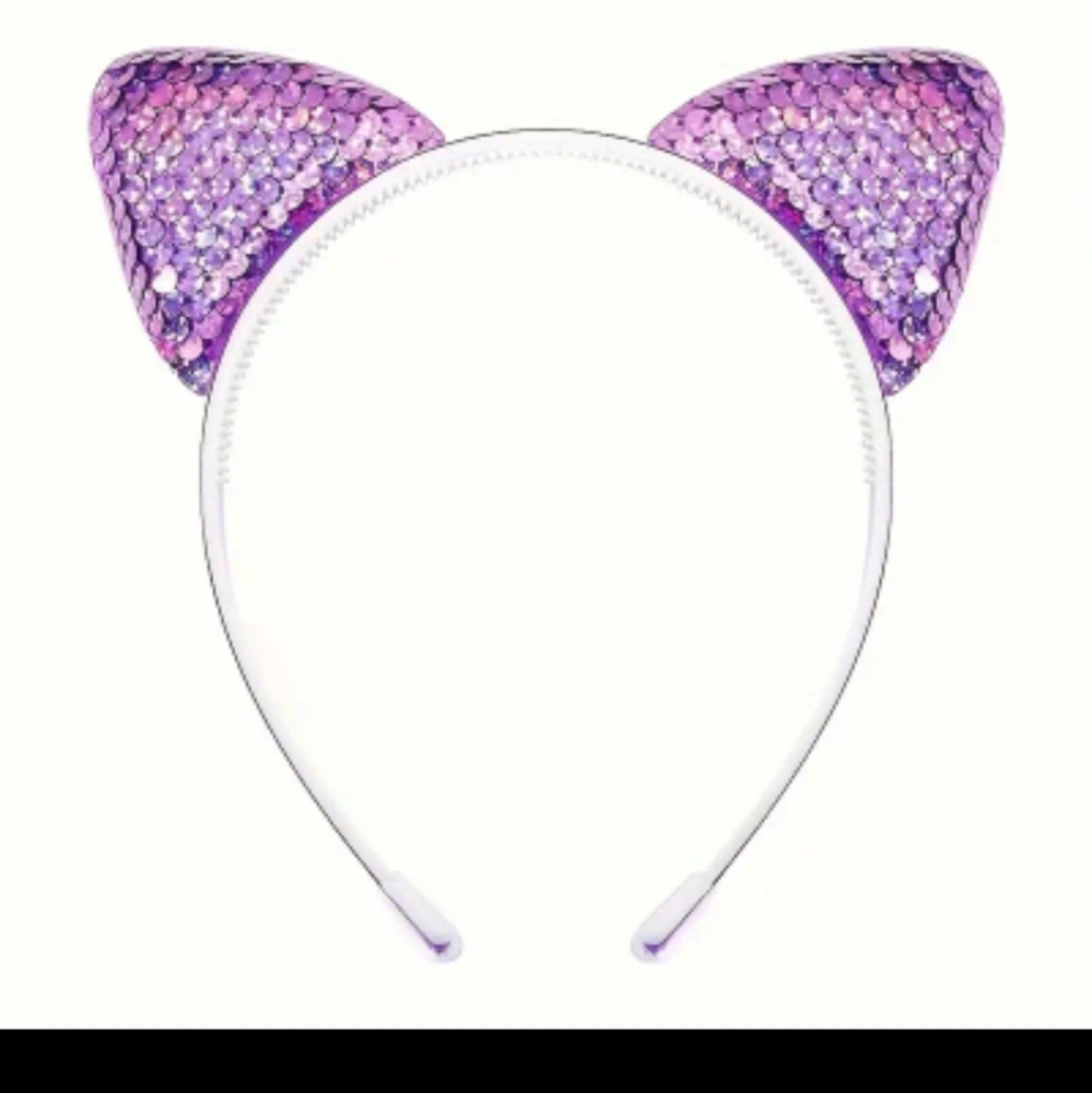 Sequin Cat Ears Headband